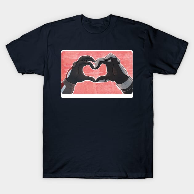 Heart Hands T-Shirt by YamiSnuffles